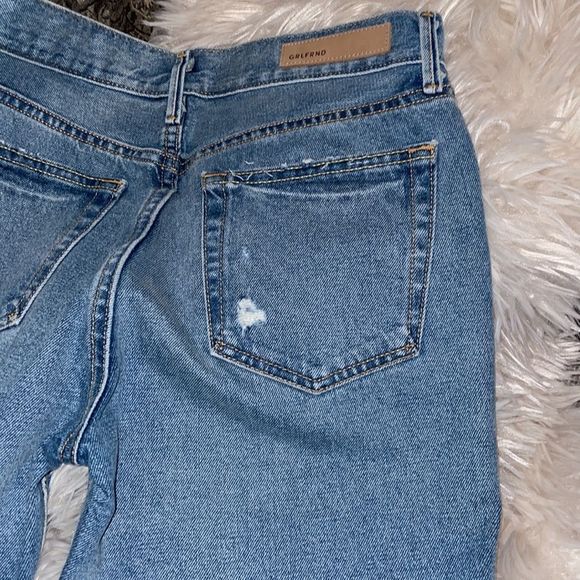 GRLFND KARONINA NWOT SIZE 27 HIGHRISE STRAIGHT DISTRESSED REVOLVE 228.00 - Picture 5 of 12